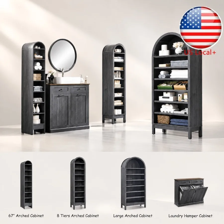 Storage & Organization - Mueble de almacenamiento para baño con