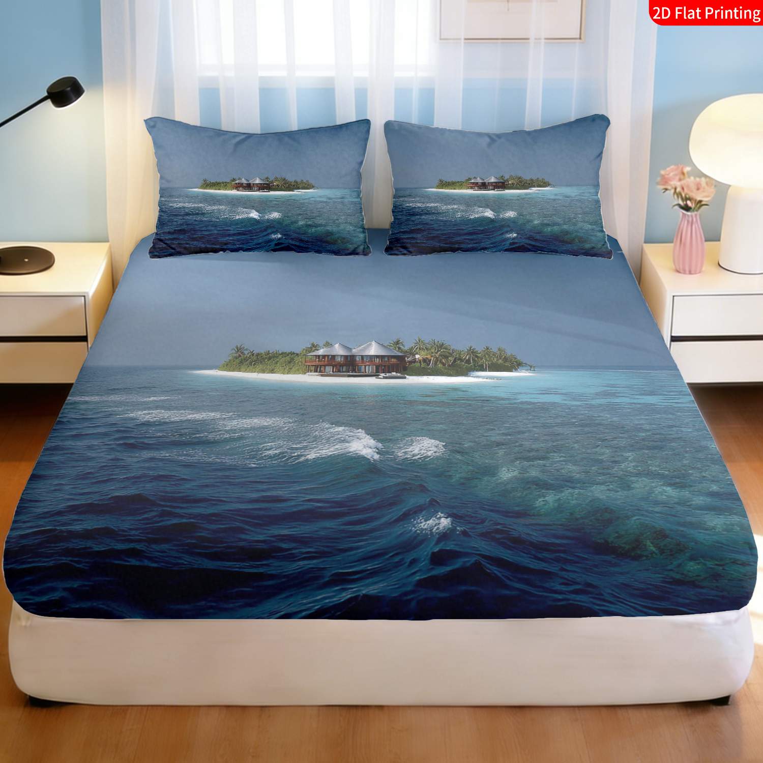 Juego de Ropa de Cama con Esta - Fitted Bed Sheets Deep Pocket reseña y precio