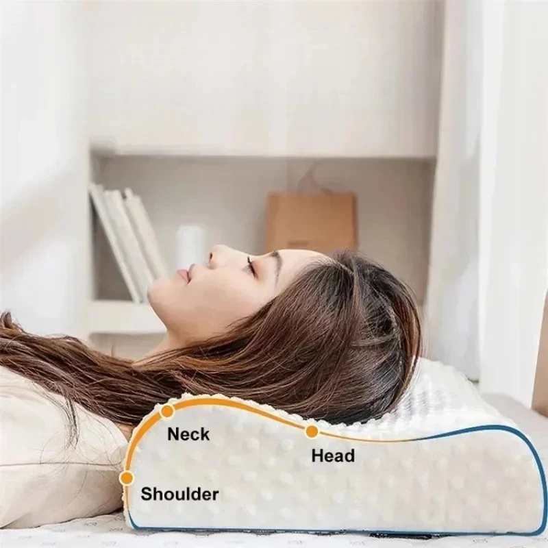 Almohada ergonómica de espuma  - Memory Foam Orthopedic Pillow Neck Pain reseña y precio