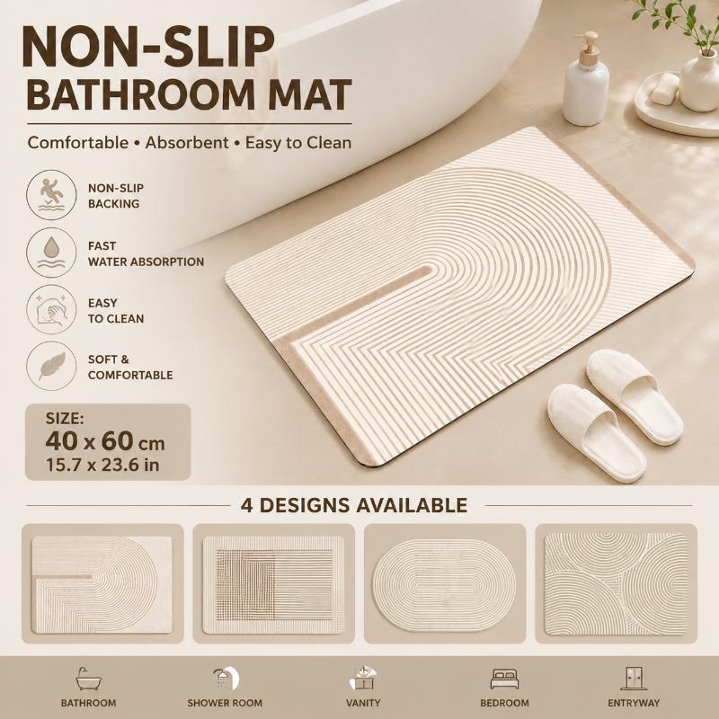 Alfombra de baño de diatomita  - Quick Dry Diatomite Bath Mat reseña y precio