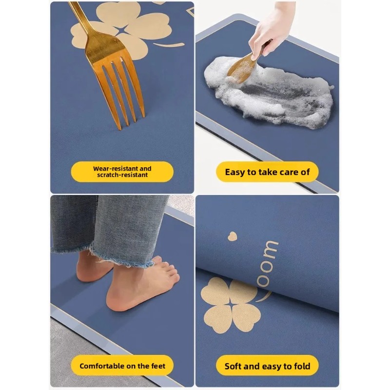 Alfombrillas de Baño de Diatom - Quick Dry Diatomite Bath Mat reseña y precio