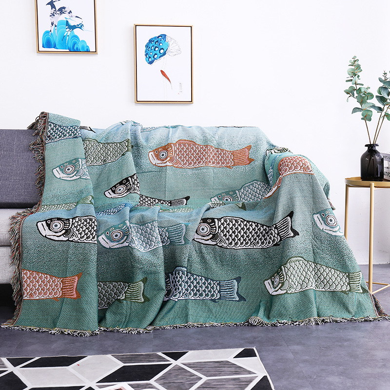 Manta Decorativa Tejida con Di - Boho Throw Blanket Fringe reseña y precio