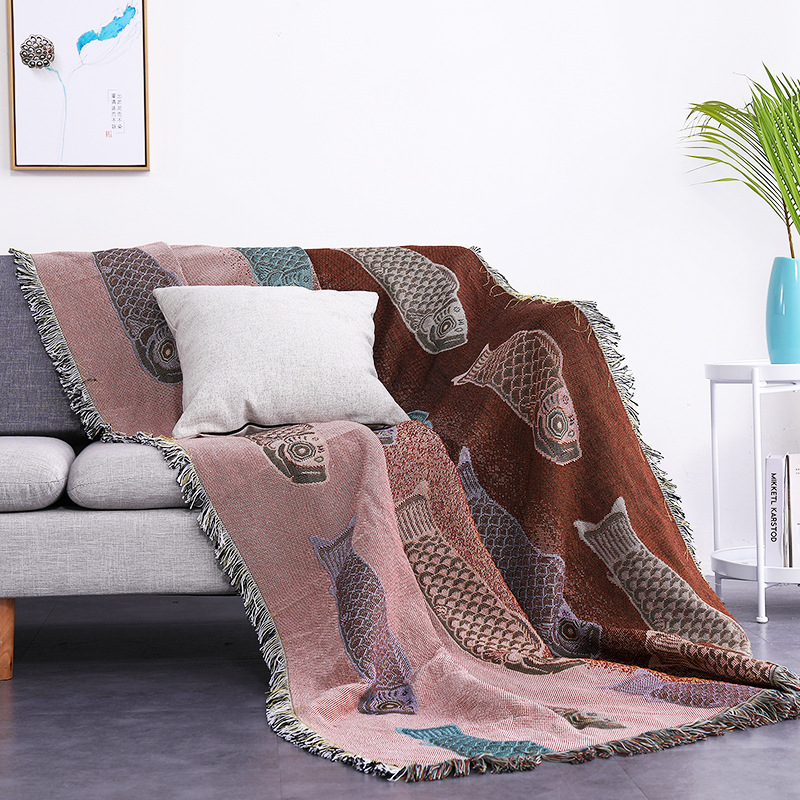 Manta Decorativa Tejida con Di - Boho Throw Blanket Fringe reseña y precio