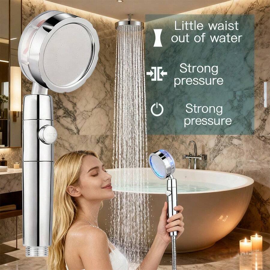 Cabezal de ducha con aspa de h - High Pressure Shower Head Handheld reseña y precio